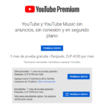 Youtube Premium Chile