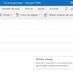 Programar correo outlook