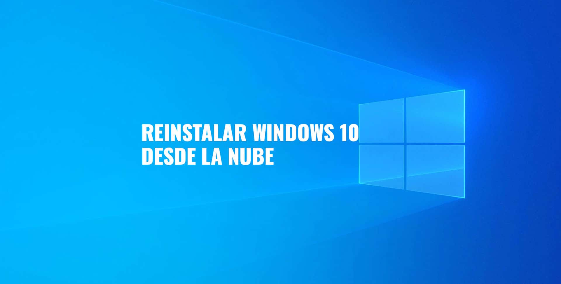 reinstalar windows 10