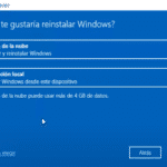 restablecer nube