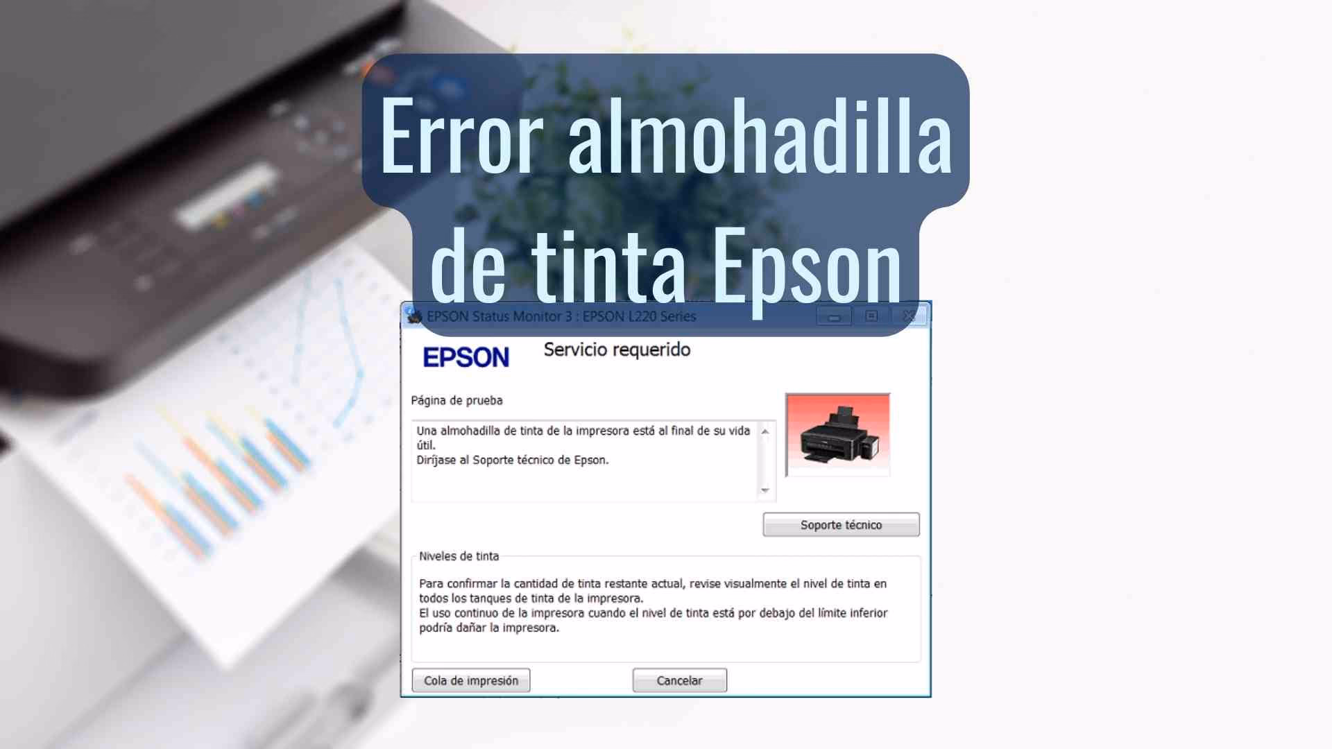 error almohadilla de tinta epson