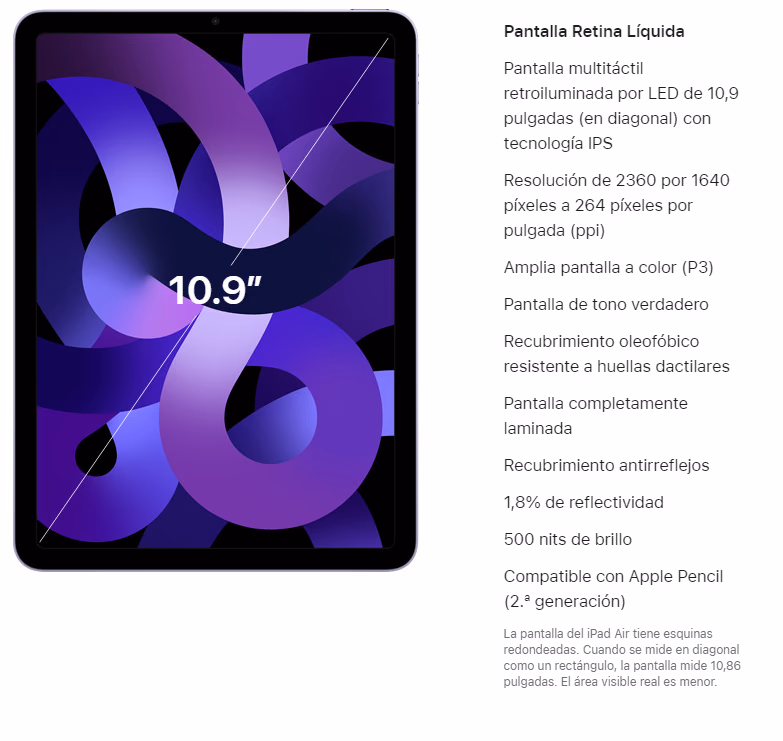 pantalla ipad air 5