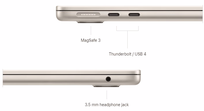 Puertos MacBook Air 2022