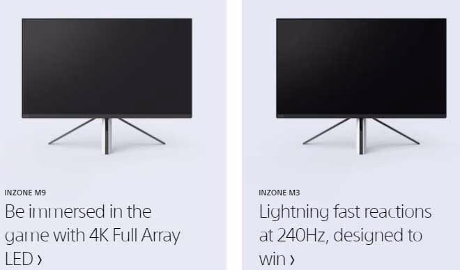 monitor sony inzone