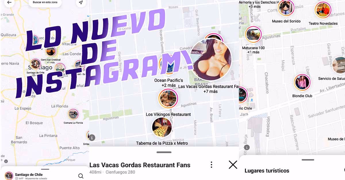 Instagram actualiza el mapa