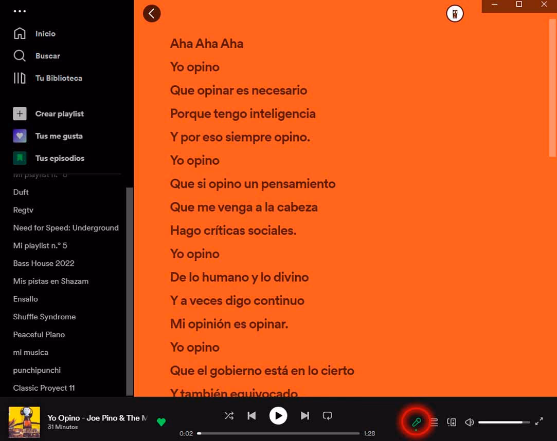 Yo opino 31 minutos presionar micrófono para la letra