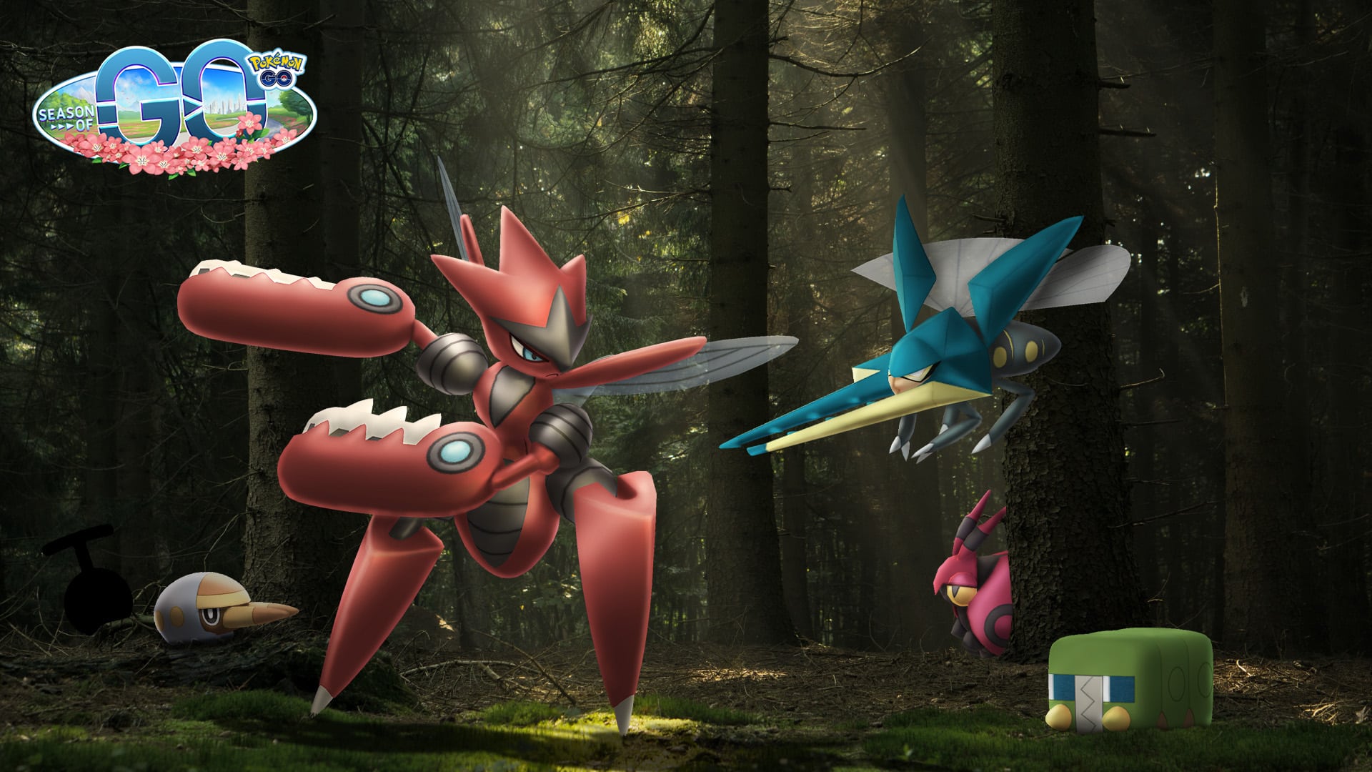 Pokémon GO evento de bichos con Mega-Scizor, Grubbin y varios pokémon shiny
