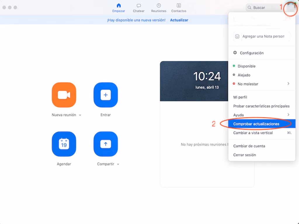 Actualiza Zoom en tu mac ahora mismo