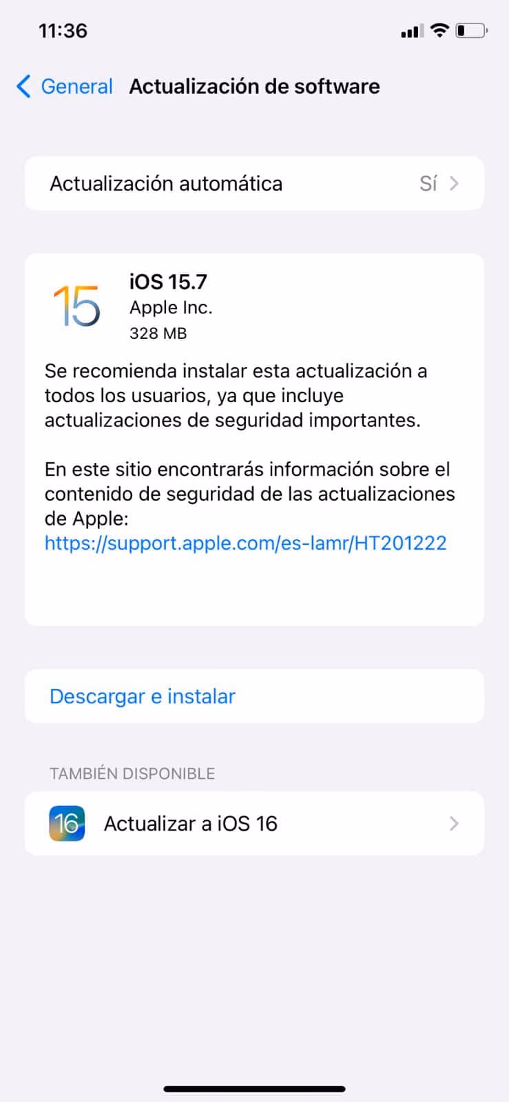 iOS 16 sus Nuevas Características