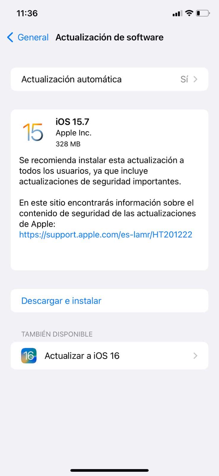 iOS 16 sus Nuevas Características