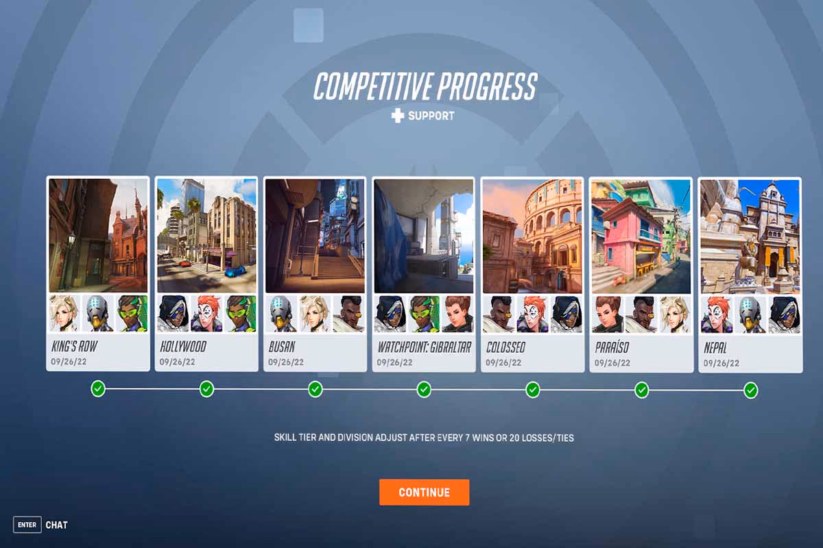 Progrecion competitiva overwatch 2