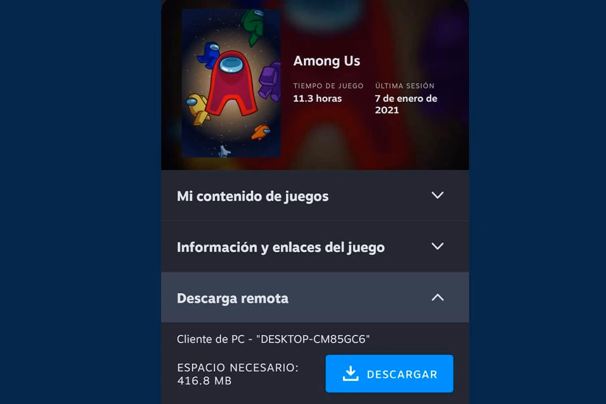 ¿Como descargar remotamente con tu aplicación de steam?
