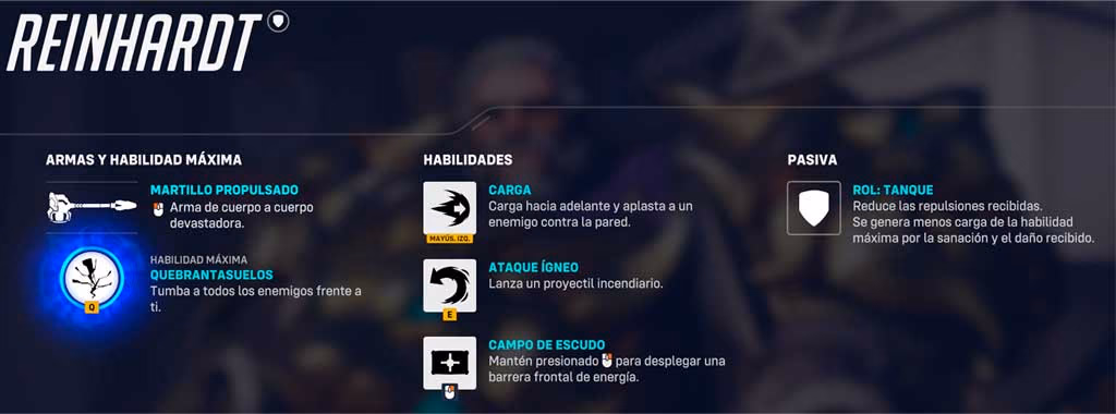 habilidades Reinhardt.