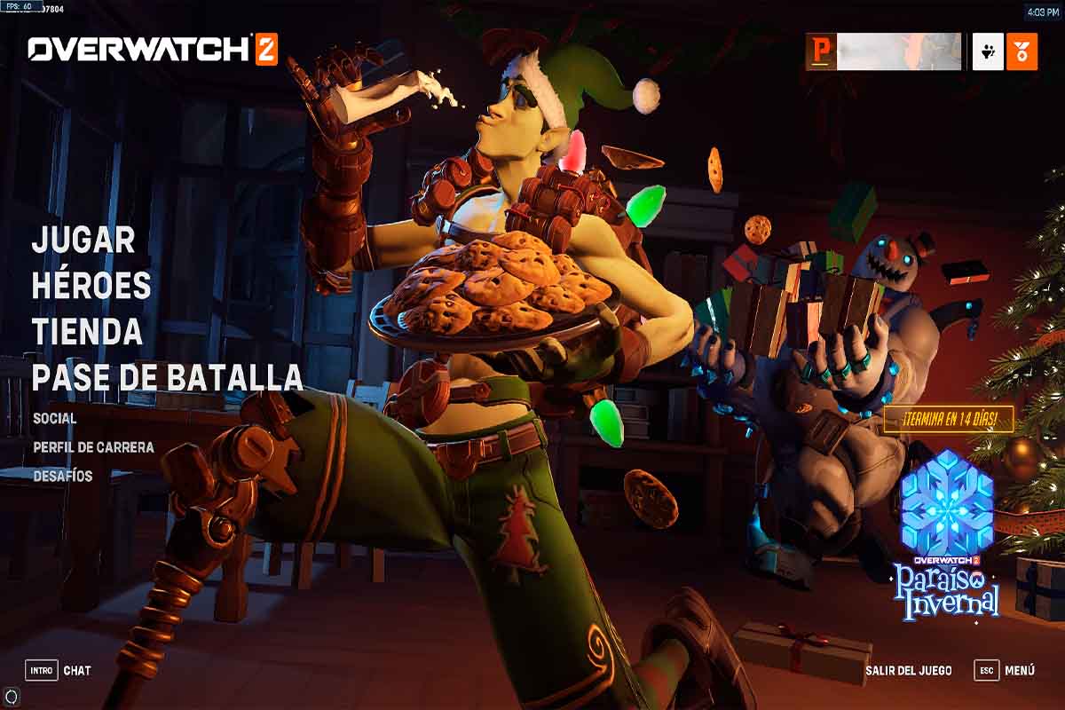 Skin de navidad gratis de overwatch 2 de bastion