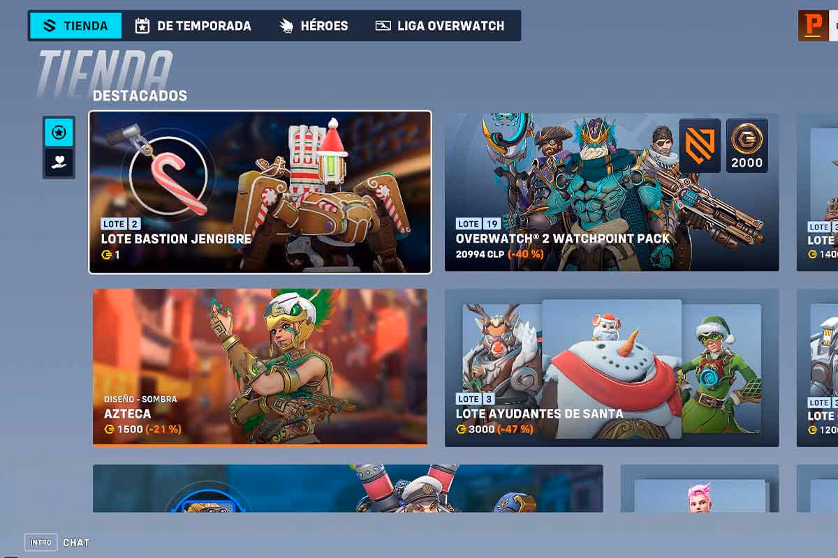 Skin de navidad gratis de overwatch 2 de bastion