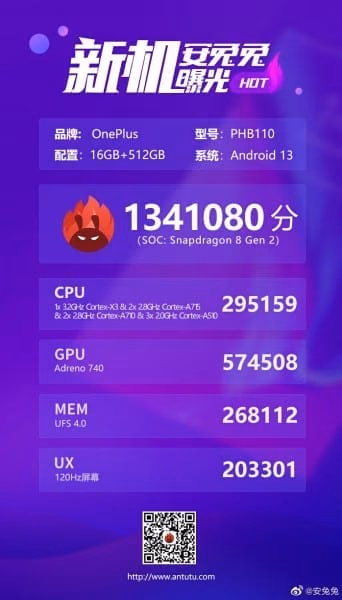 OnePlus 11 con 16 GB de RAM
