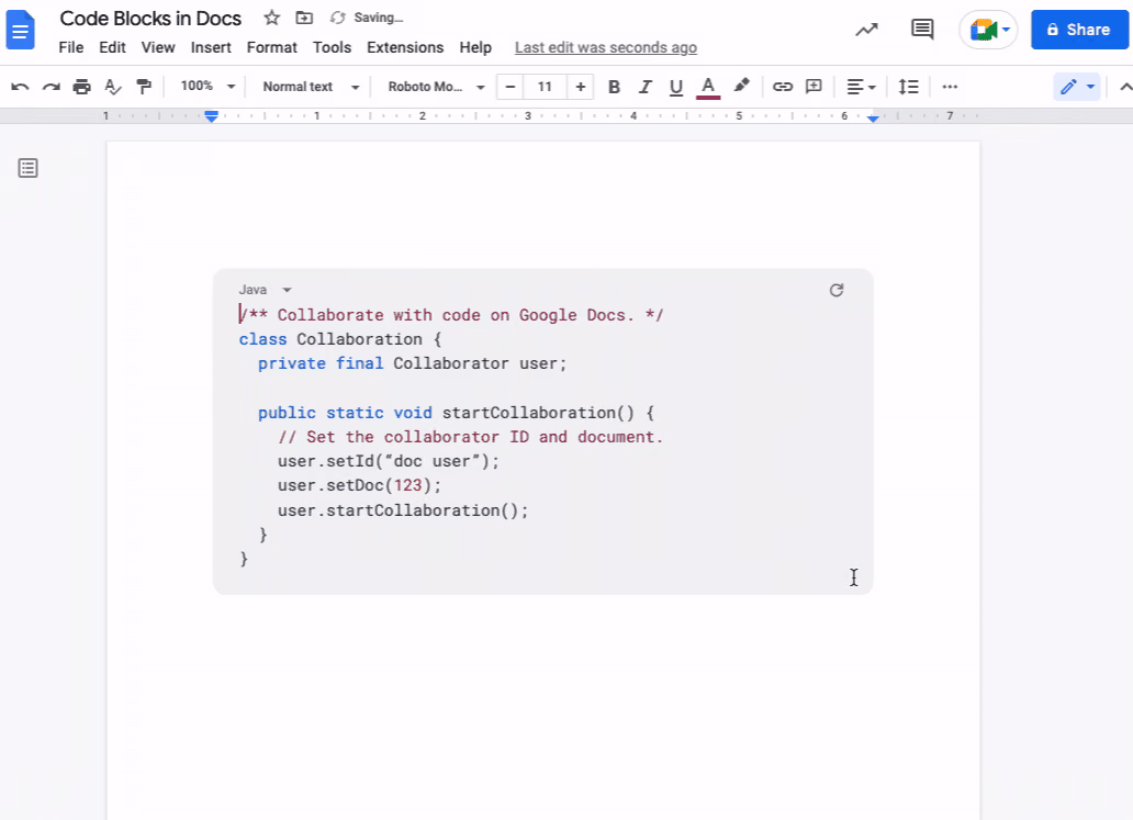 Google Docs sera mas amigable para los programadores