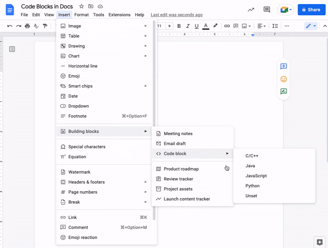 Google Docs sera mas amigable para los programadores