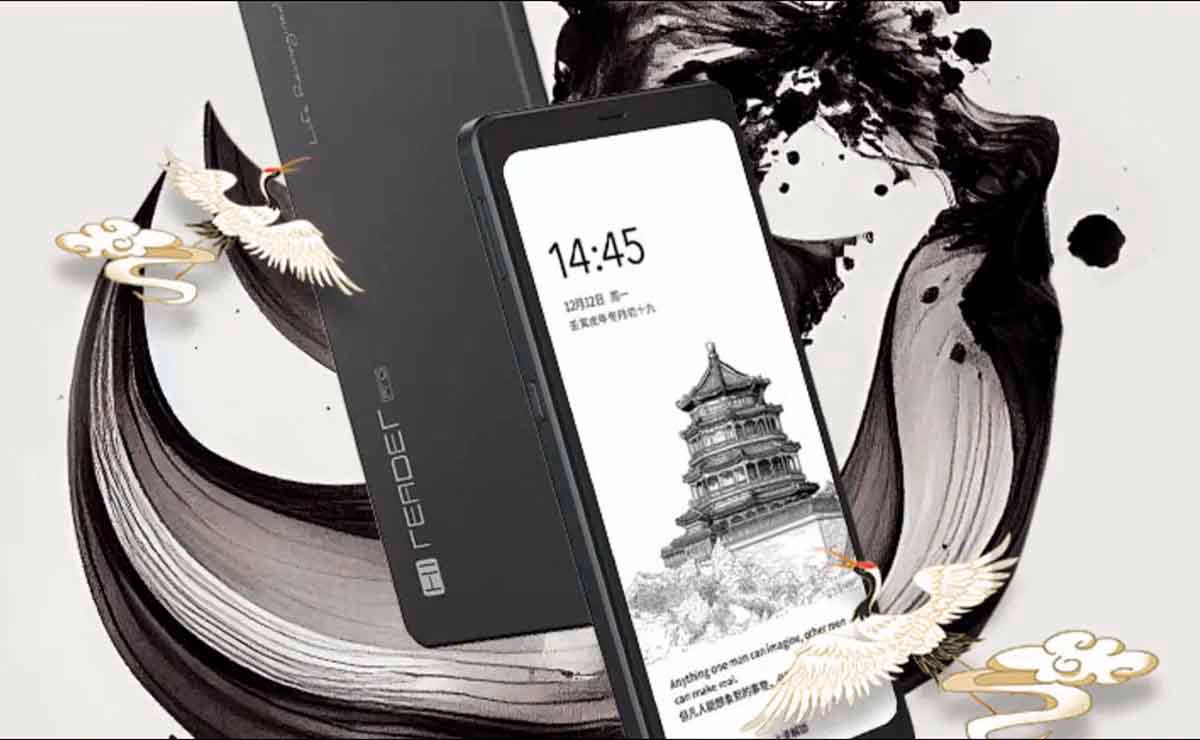 Celular con pantalla de tinta electronica