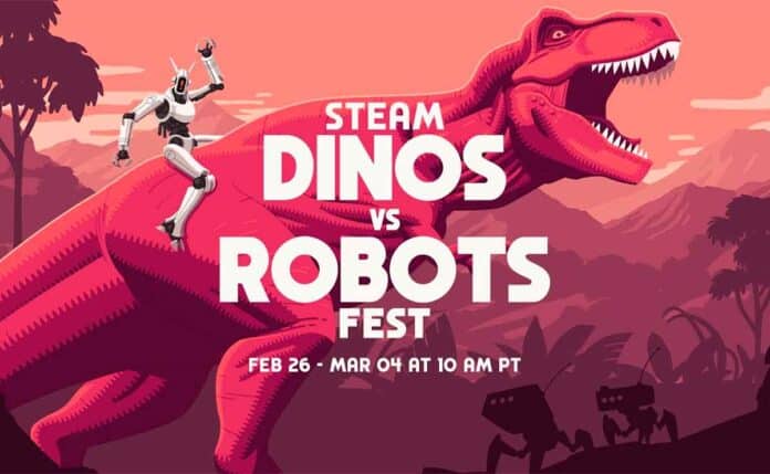 Festival de Dinosaurios contra Robots en Steam: Descuentos, Demos y Diversión Hasta el 4 de Marzo