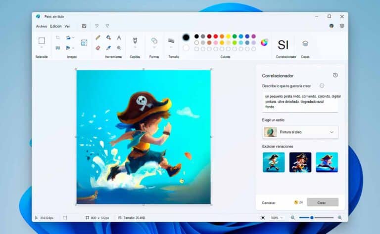 Microsoft Paint con Inteligencia artificial Microsoft Paint con Inteligencia artificial