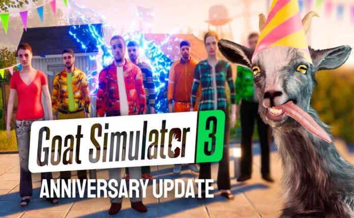 Goat Simulator 3 Celebra el 10º Aniversario de Pilgor con un Trailer Cargado de Diversión