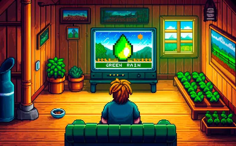 Lluvia Verde en Stardew Valley: Un Fenómeno Mágico y Beneficioso Lluvia Verde en Stardew Valley: Un Fenómeno Mágico y Beneficioso