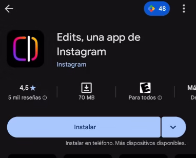 ¿Cómo instalar Instagram Edits?