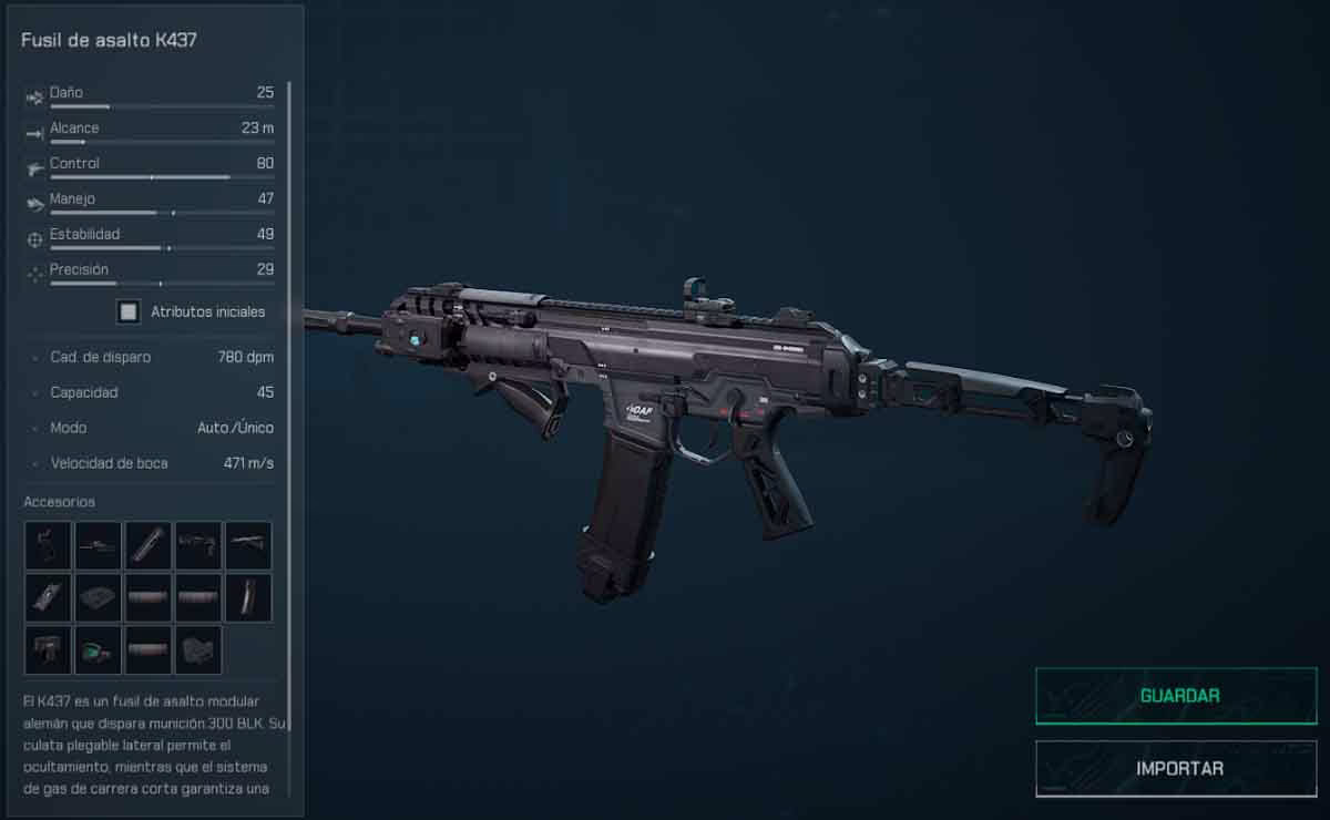 Fusil de asalto K437
