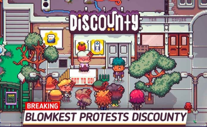 Discounty: el simulador de supermercado que mezcla sátira y gestión en pixel art