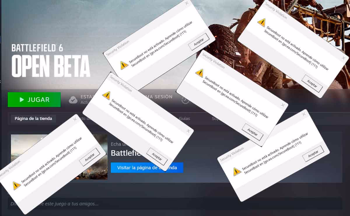 Error de Battlefield 6: Security Violation