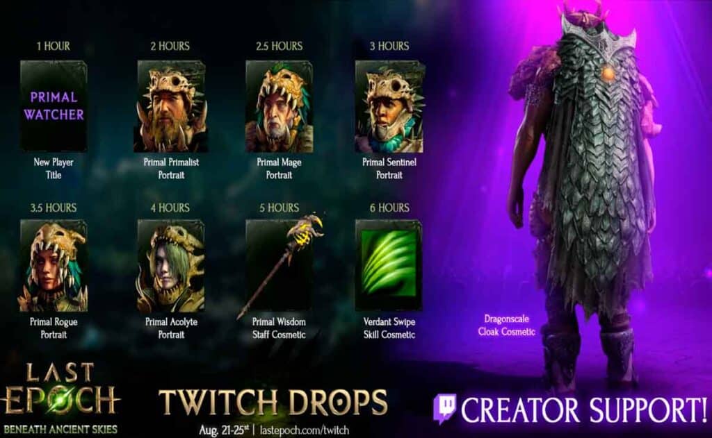 Twitch Drops y recompensas especiales